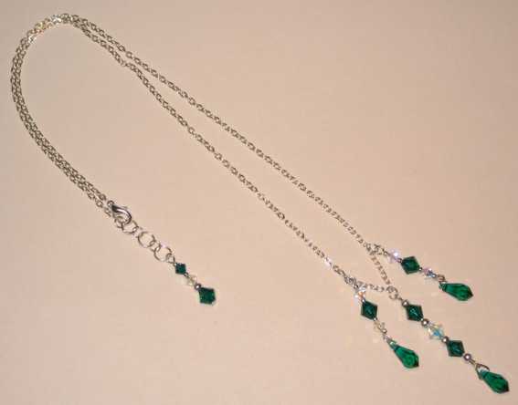 Three Teardrop Necklace